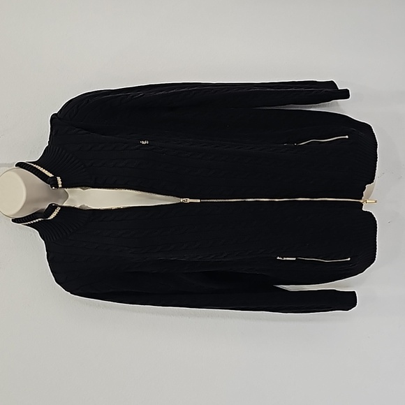 Ralph Lauren Striped Zip-up Jacket w/ Logo Hardware (Size: L) - Picture 1 of 13